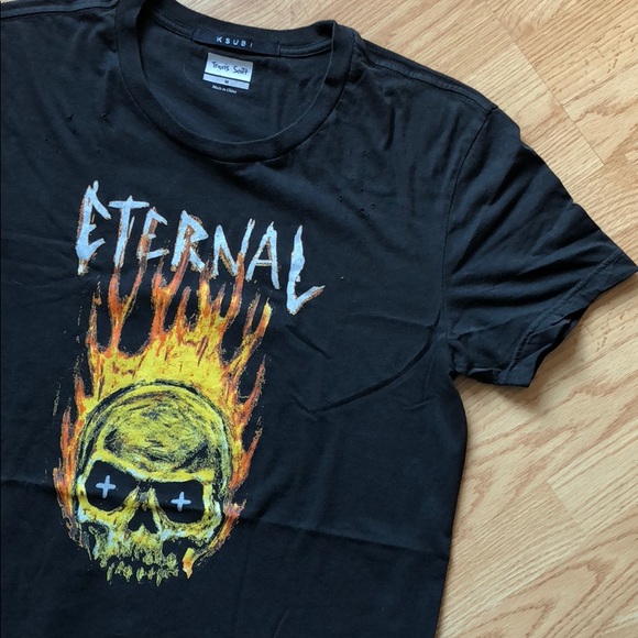 Ksubi Shirts C Travis Scott Hothead Distressed Tee Poshmark